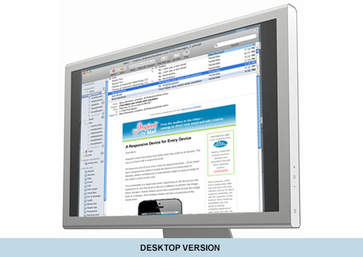Responsive email desktop