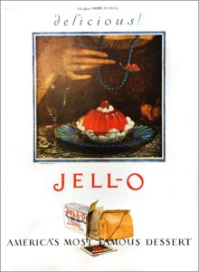 Vintage Jell-o branding ad