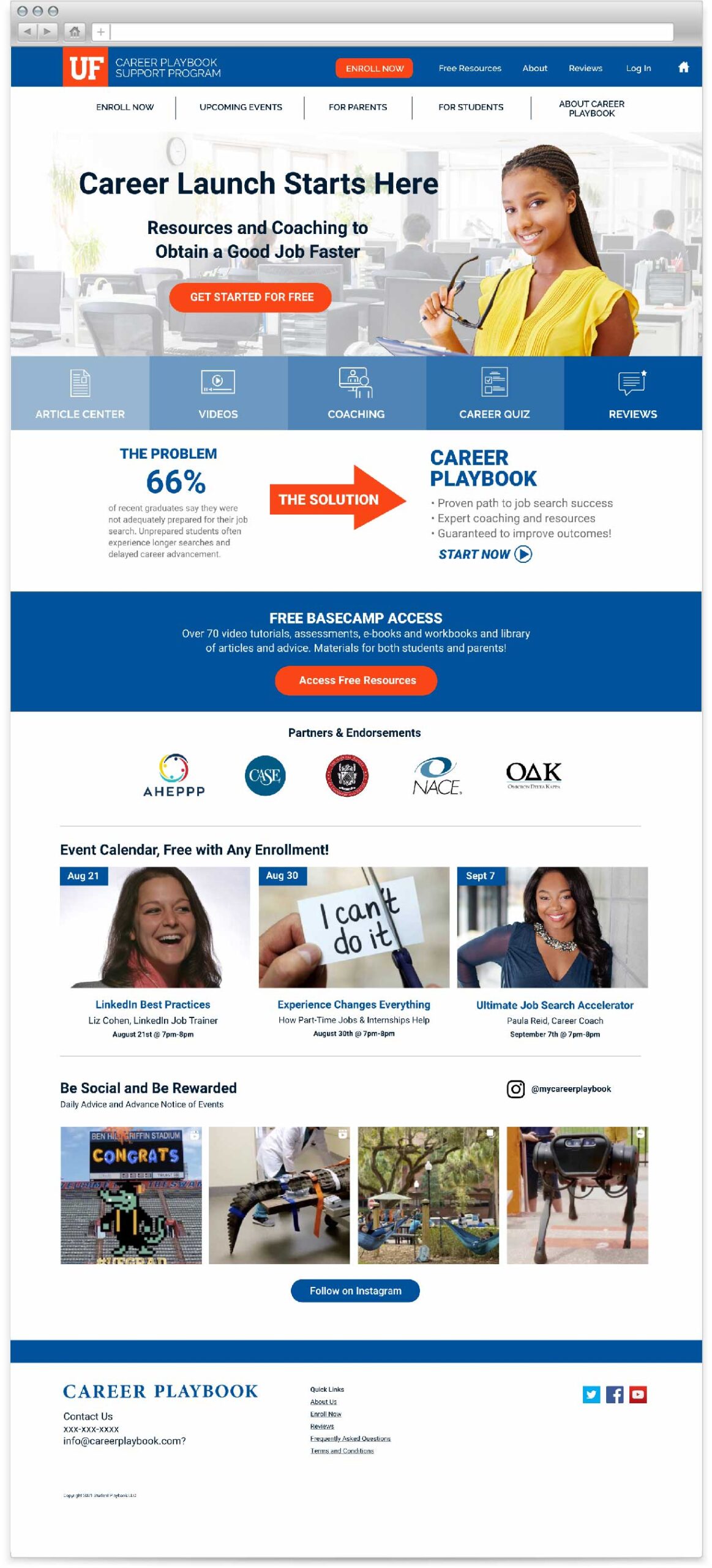 Career Playbook Home Page